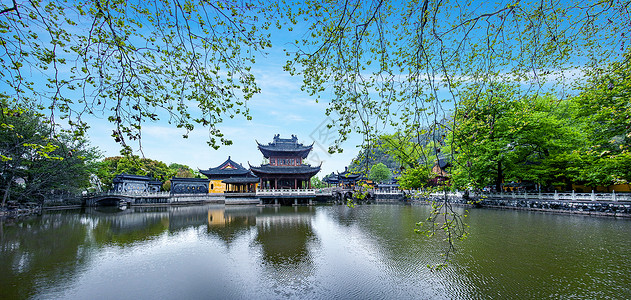 A scenic view of Zhenjiang Jiaoshan Beilin