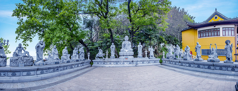 A scenic view of Zhenjiang Jiaoshan Beilin