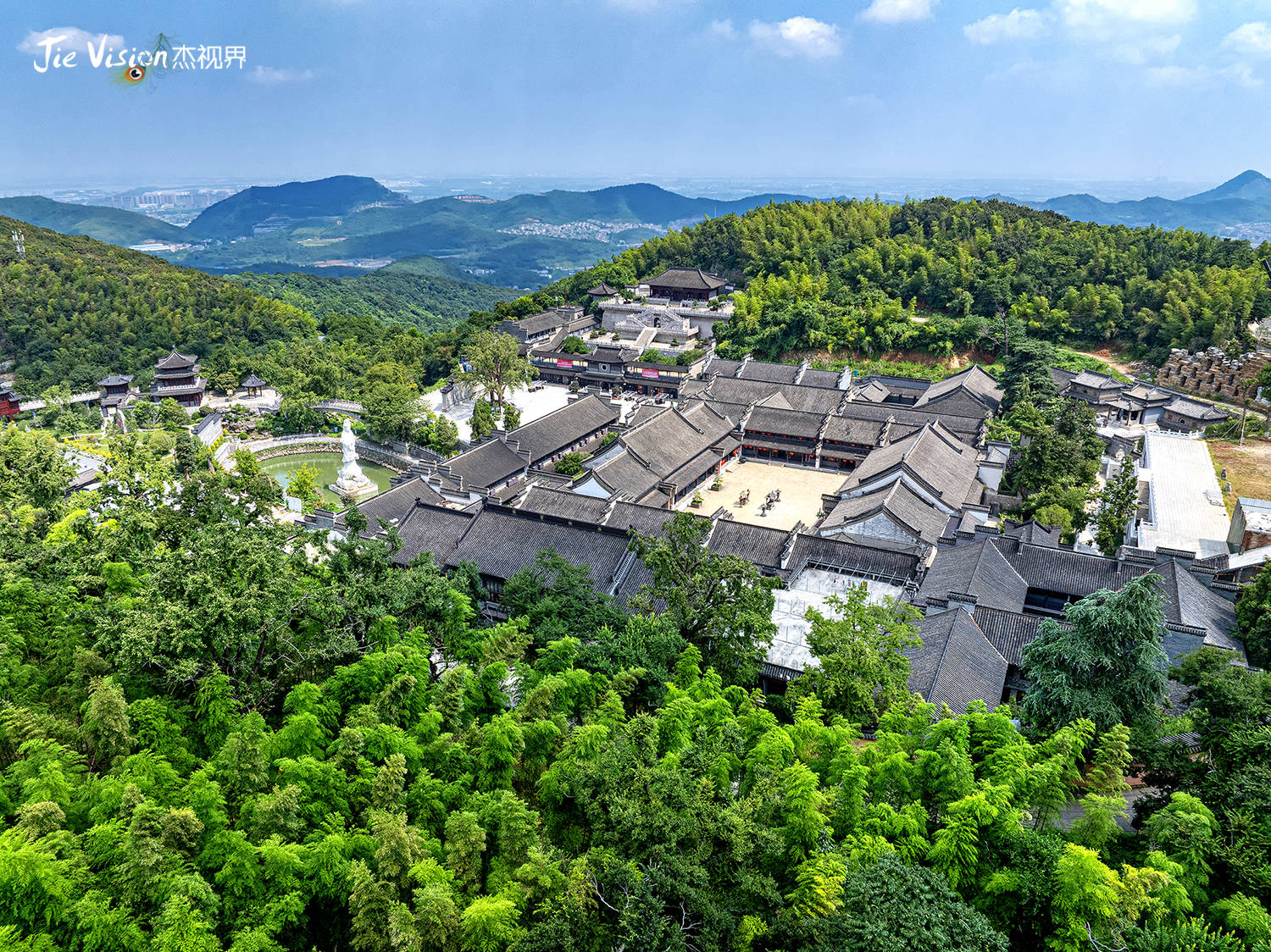 A scenic view of Zhenjiang Longchangsi