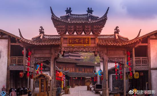 A scenic view of Zhenjiang Longchangsi