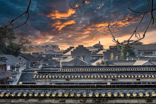 A scenic view of Zhenjiang Yingguo Lingshiguan Jiuzhi