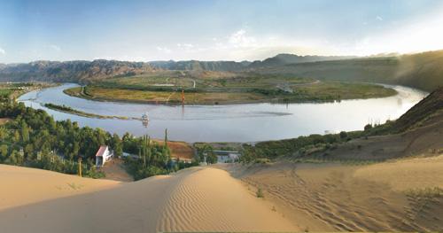 A scenic view of Zhongwei Caiyuan Yizhi