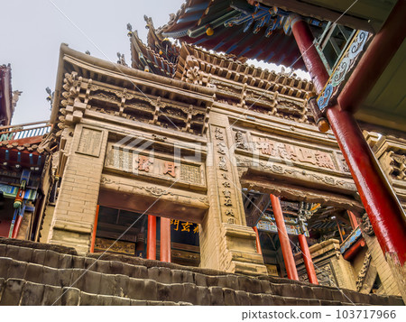 A scenic view of Zhongwei Gaomiao