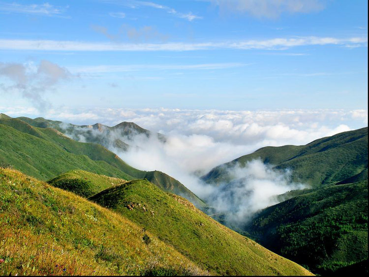 A scenic view of Zhongwei Qiying Beizui Chengzhi