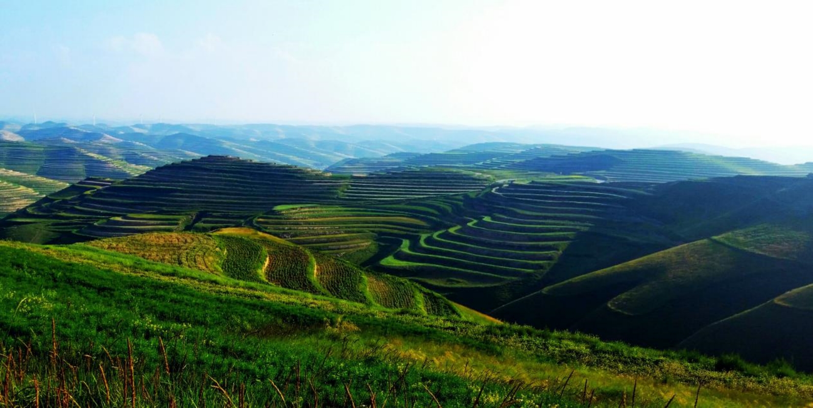 A scenic view of Zhongwei Qiying Beizui Chengzhi
