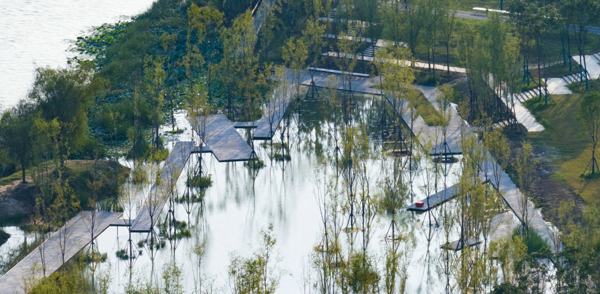 A scenic view of Zhoukou Huaiyangshuangzhongyizhi