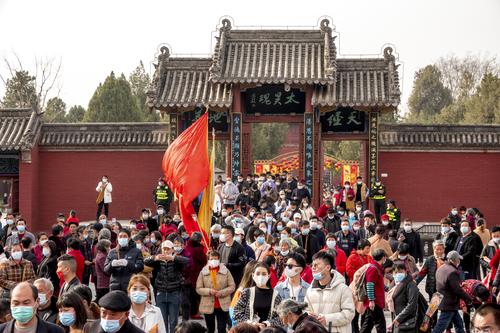 A scenic view of Zhoukou Taihaolingmiao