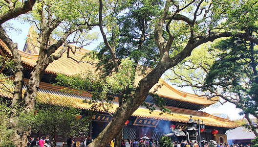 A scenic view of Zhoushan Fayu Si