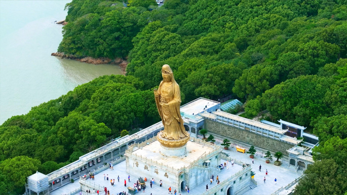 A scenic view of Zhoushan Putuoshan Puji Si