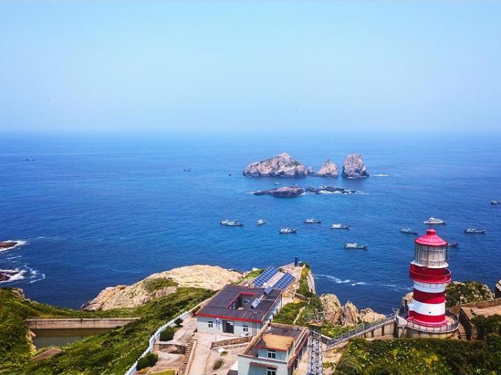 A scenic view of Zhoushan Zhedong Yanhai Dengta