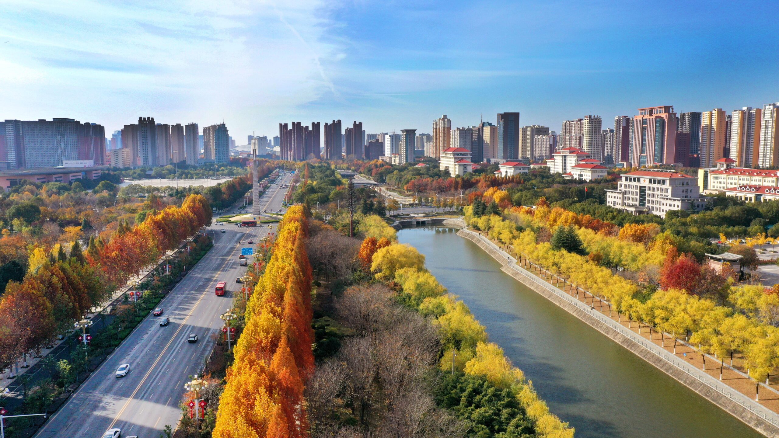 A scenic view of Zhumadian Zhengyangshique