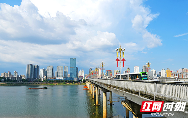 A scenic view of Zhuzhou Xiangnan Qiyi Jiuzhiqun