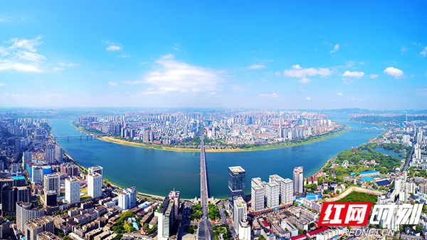 A scenic view of Zhuzhou Xiangnan Qiyi Jiuzhiqun