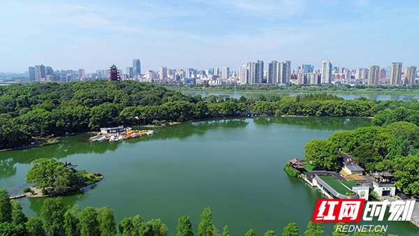 A scenic view of Zhuzhou Xiangnan Qiyi Jiuzhiqun