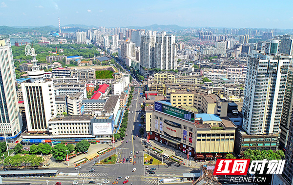 A scenic view of Zhuzhou Xiangnan Qiyi Jiuzhiqun