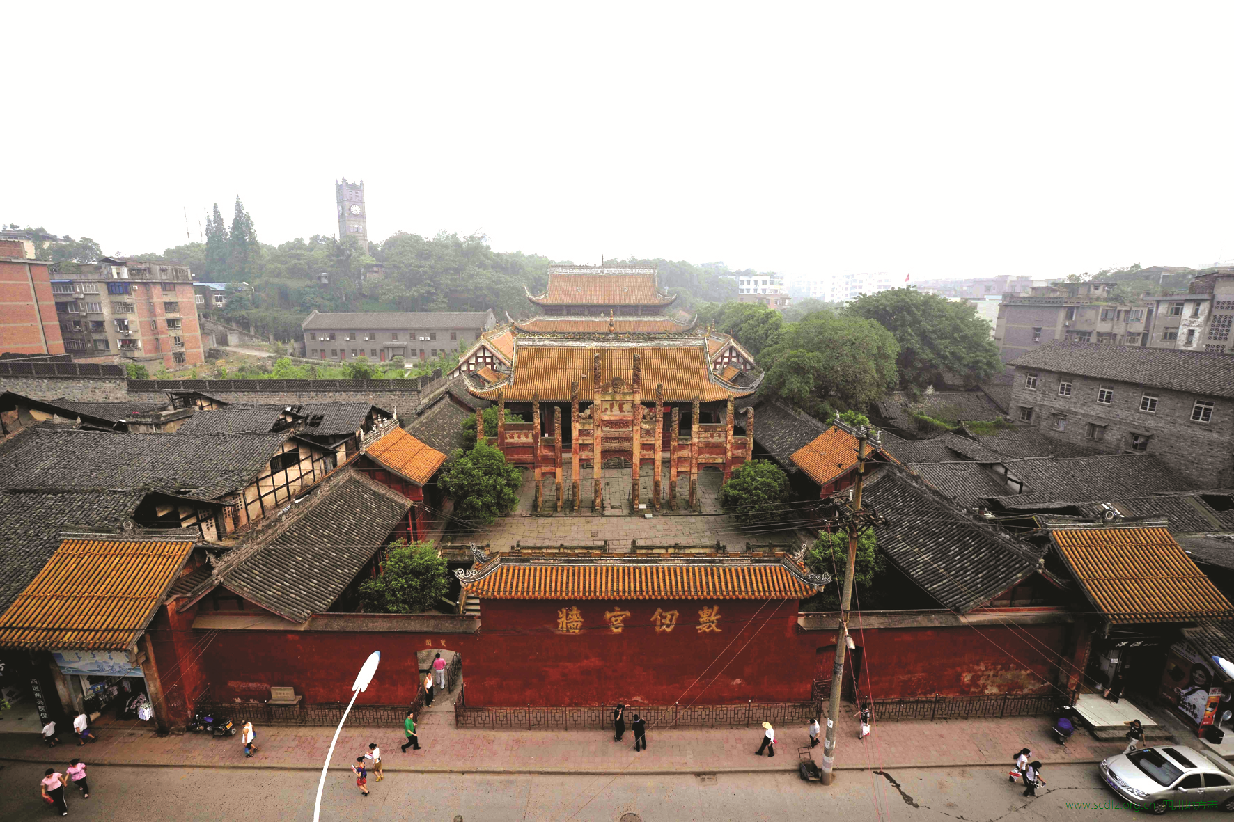 A scenic view of Zigong Fushun Wenmiao