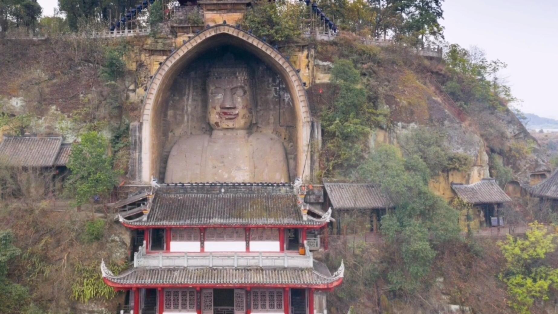 A scenic view of Zigong Rongxian Dafoshiku
