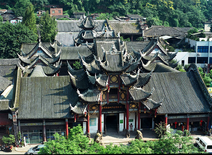 A scenic view of Zigong Xiqin Huiguan
