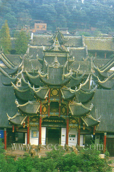 A scenic view of Zigong Xiqin Huiguan