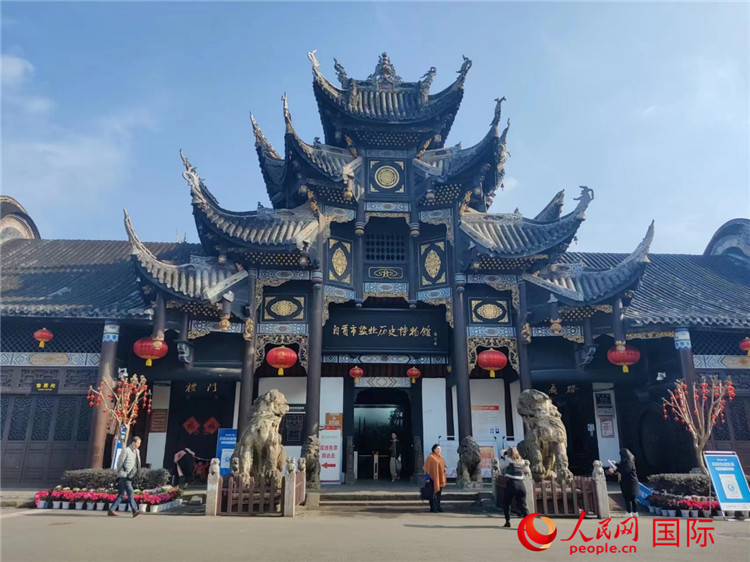 A scenic view of Zigong Xiqin Huiguan