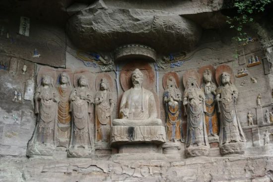 A scenic view of Ziyang Anyue Shiku