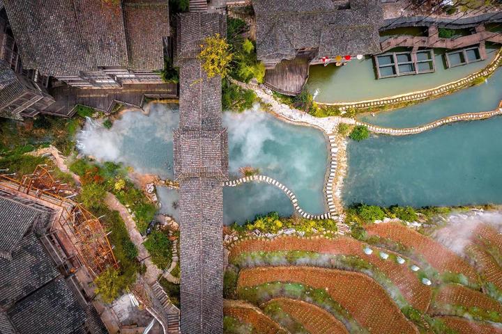 A scenic view of Zunyi Maotaijiu Niangjiu Gongye Yichanqun