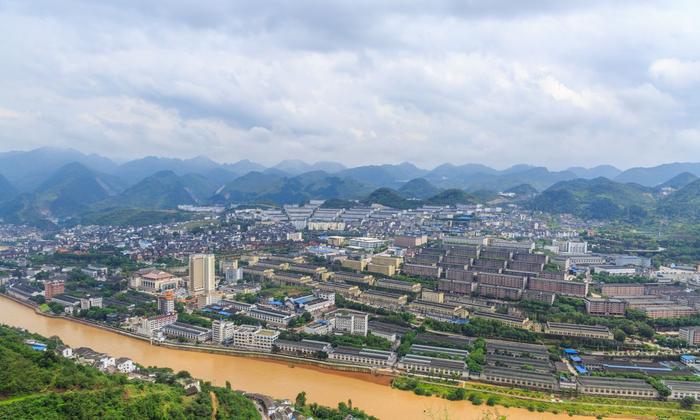 A scenic view of Zunyi Maotaijiu Niangjiu Gongye Yichanqun